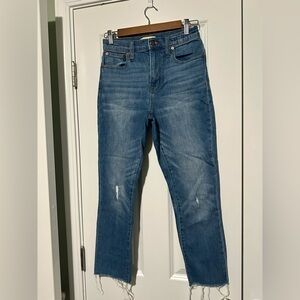 Madewell High rise Slim Crop Boyjean Size 23